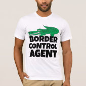 Border Kontrolle Agent Alligator lustiger T - Shir T-Shirt (Vorderseite)