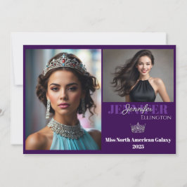 Border Pageant Essentials Autograph Comp Card Einladung