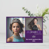 Border Pageant Essentials Autograph Comp Card Einladung (Stehend Vorderseite)