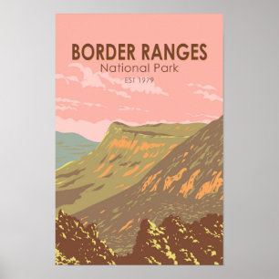 Border Ranges Nationalpark Australien Vintag Poster