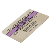 Border Speichern Sie das Datumsfenster, das Violet Magnet (Linke Seite)