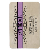 Border Speichern Sie das Datumsfenster, das Violet Magnet (Vertikal)