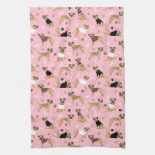 Border Terrier Bones and Paws Küchentuch (Vertikal)