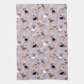 Border Terrier Bones and Paws Küchentuch (Vertikal)