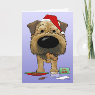 Border Terrier Christmas Feiertagskarte