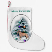 Border Terrier Christmas Kleiner Weihnachtsstrumpf (Vorderseite)