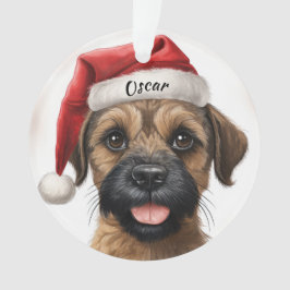 Border Terrier Custom Christmas Ornament