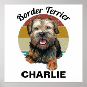 Border Terrier Custom Poster (Vorne)