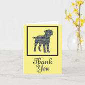 Border Terrier Dog Danke, dass Sie die Karte erhal (Gelbe Blume)