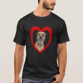Border Terrier Dog Heart Terrier Border Terrier T-Shirt (Vorderseite)