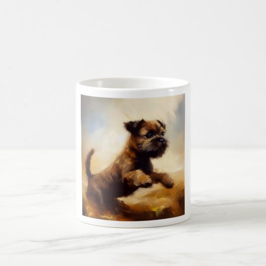 Border Terrier Dog Kaffeetasse (Mittel)