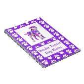 Border Terrier Dog Kisses Silhouette Niedlich PPY& Notizblock (Rechte Seite)
