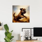 Border Terrier Dog Poster (Heimbüro)