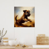 Border Terrier Dog Poster (Küche)