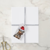 Border Terrier Dog Weihnachtsfeiertag Geschenkanhänger (Mit Garn)