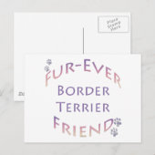 Border Terrier Furever Postkarte (Vorne/Hinten)
