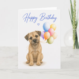 Border Terrier Geburtstag Karte