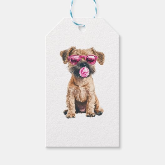Border Terrier Geschenkanhänger (Vorderseite)