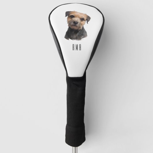 Border Terrier Golf Headcover (Vorderseite)