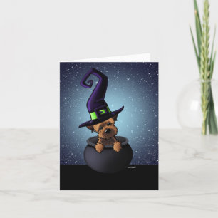 Border Terrier Halloween Karte