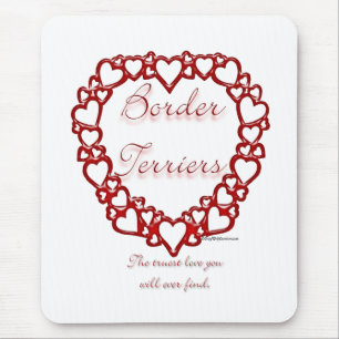 Border Terrier Love Mousepad