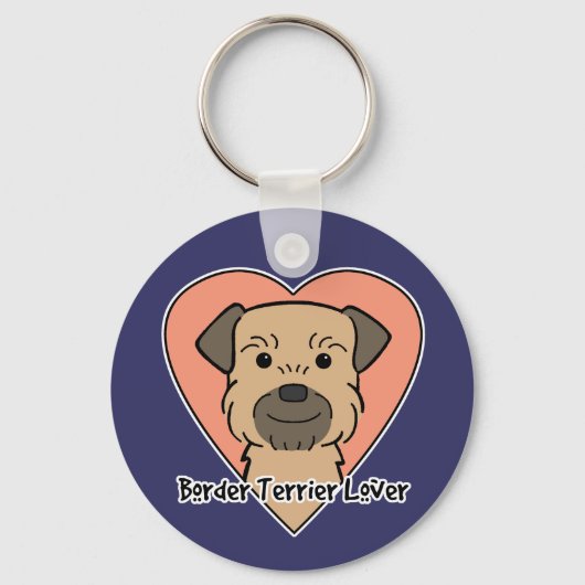 Border Terrier Lover Schlüsselanhänger (Vorderseite)