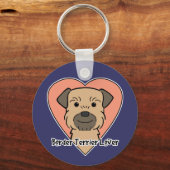 Border Terrier Lover Schlüsselanhänger (Vorderseite)