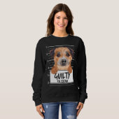 Border Terrier Mugshot Schuldhund Sweatshirt (Vorne ganz)