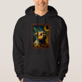 Border Terrier Painting Sunflower Flower Mom Women Hoodie (Vorderseite)