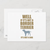 Border Terrier Postkarte (Vorne/Hinten)