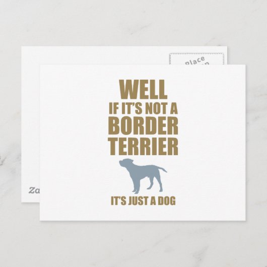 Border Terrier Postkarte (Vorne/Hinten)