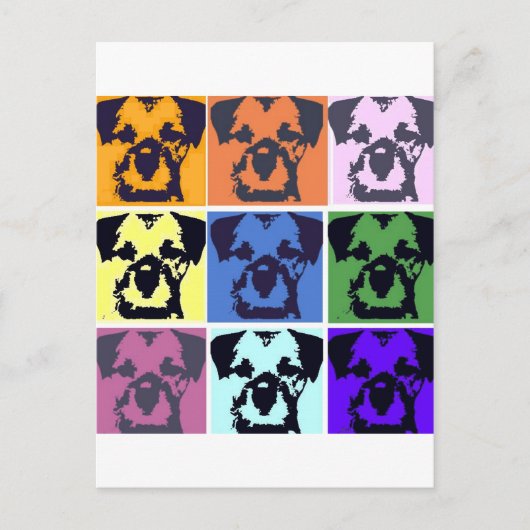 Border Terrier Postkarte (Vorderseite)