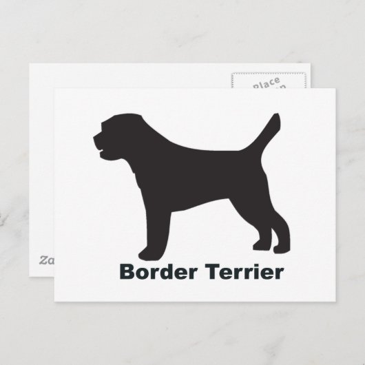 Border Terrier Postkarte (Vorne/Hinten)