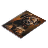 Border Terrier Puppy Notizblock (Linke Seite)
