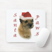 Border Terrier Santa Paws Mousepad (Mit Mouse)