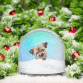 Border Terrier Schneekugeln (Weihnachten)