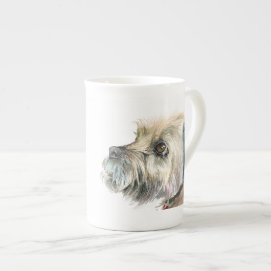 Border Terrier Tasse - "Biscuit......" (Vorderseite Rechts)
