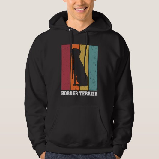 Border Terrier Vintage 1 Hoodie (Vorderseite)