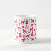 Border Terrier Weihnachtsdesign Kaffeetasse (Mittel)