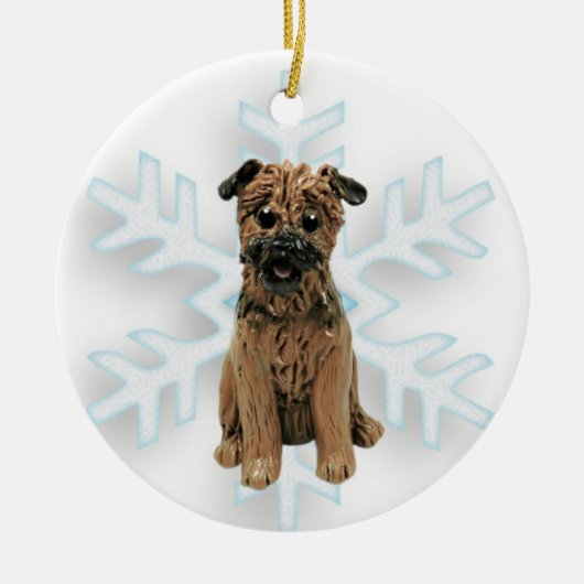 Border Terrier Weihnachtsschmuck (Vorne)