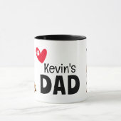 Border Terrier Zwei-Seiten-Vater Tasse (Zentrum)