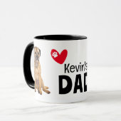 Border Terrier Zwei-Seiten-Vater Tasse (Vorderseite Links)