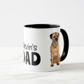 Border Terrier Zwei-Seiten-Vater Tasse (VorderseiteRechts)