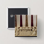 Borderbackgammon Brett, das Paare Liebhaber Button (Vorne & Hinten)