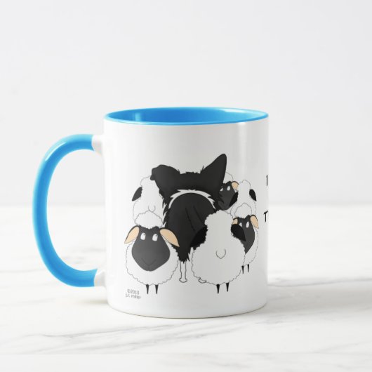BorderCollie - i-Herde… deshalb bin ich Tasse (Links)