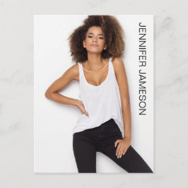 Borderless Actor Model Talent Promo Postcard Postkarte