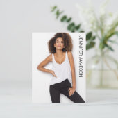 Borderless Actor Model Talent Promo Postcard Postkarte (Stehend Vorderseite)