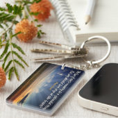 "Borderless Liebe" Inspiration Zitat Schlüsselanhänger (Vorderseite rechts)