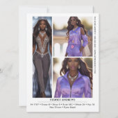 Borderline 4 Signature Modeling Comp Card Einladung (Rückseite)