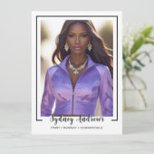 Borderline 4 Signature Modeling Comp Card Einladung (Stehend Vorderseite)